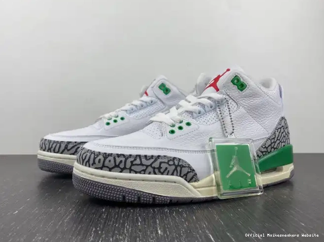 Official Maikesneakers Jordan Green CK9246-136 (W) Retro 3 Lucky 0504